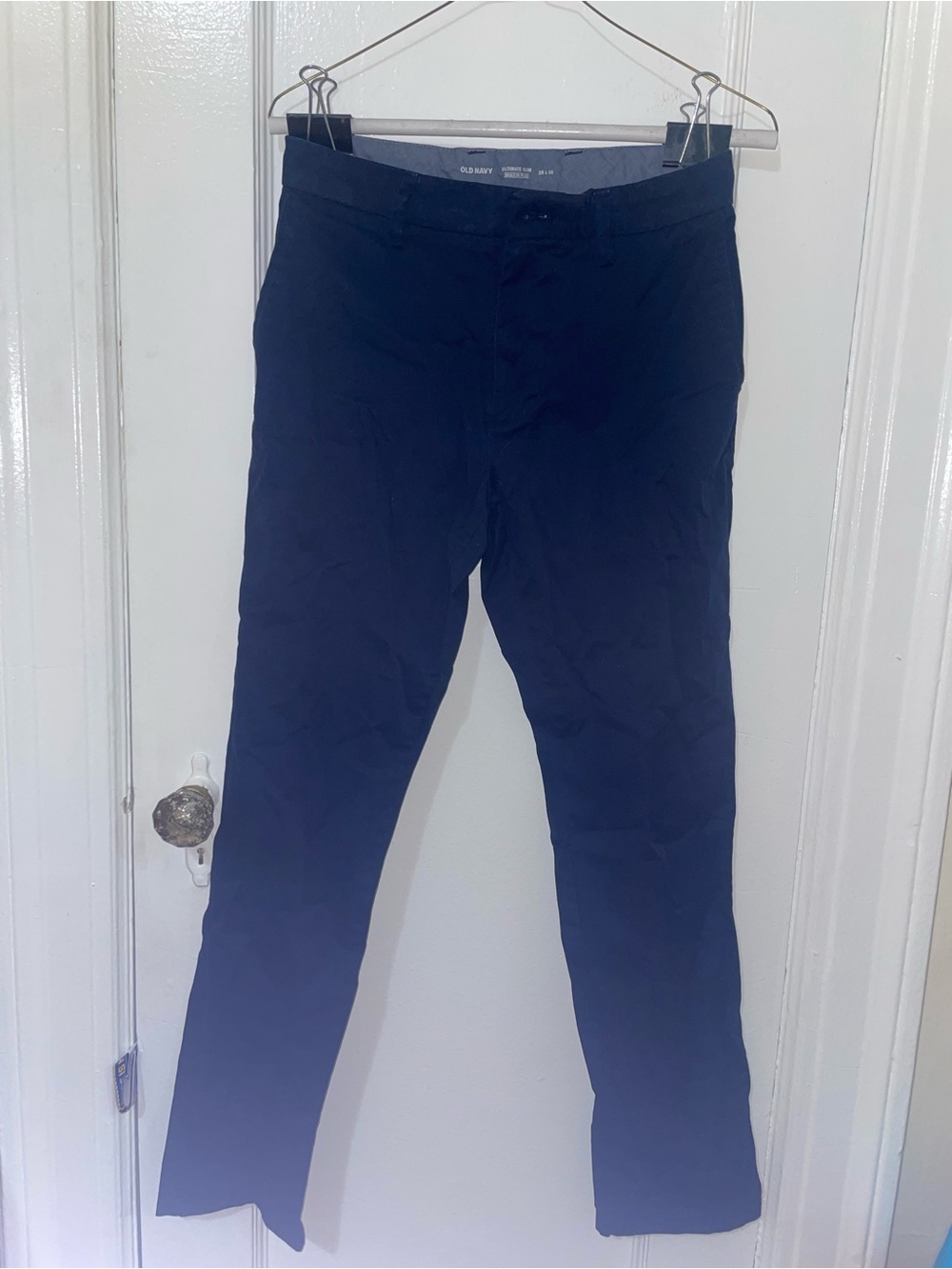 Old Navy Men’s Dark Navy Slim Chinos